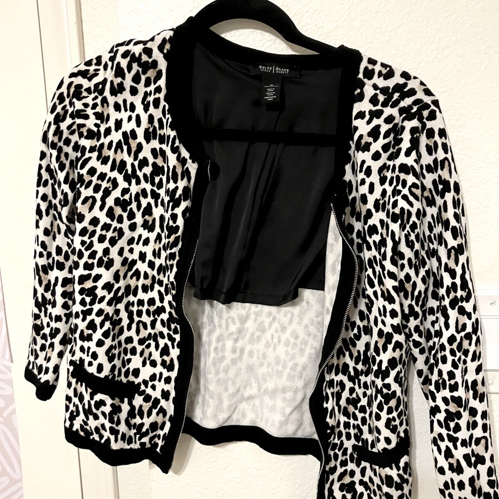 cheetah print cardigan
